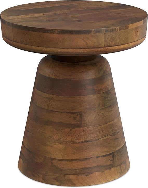 Robbie Solid Mango Wood Accent Table