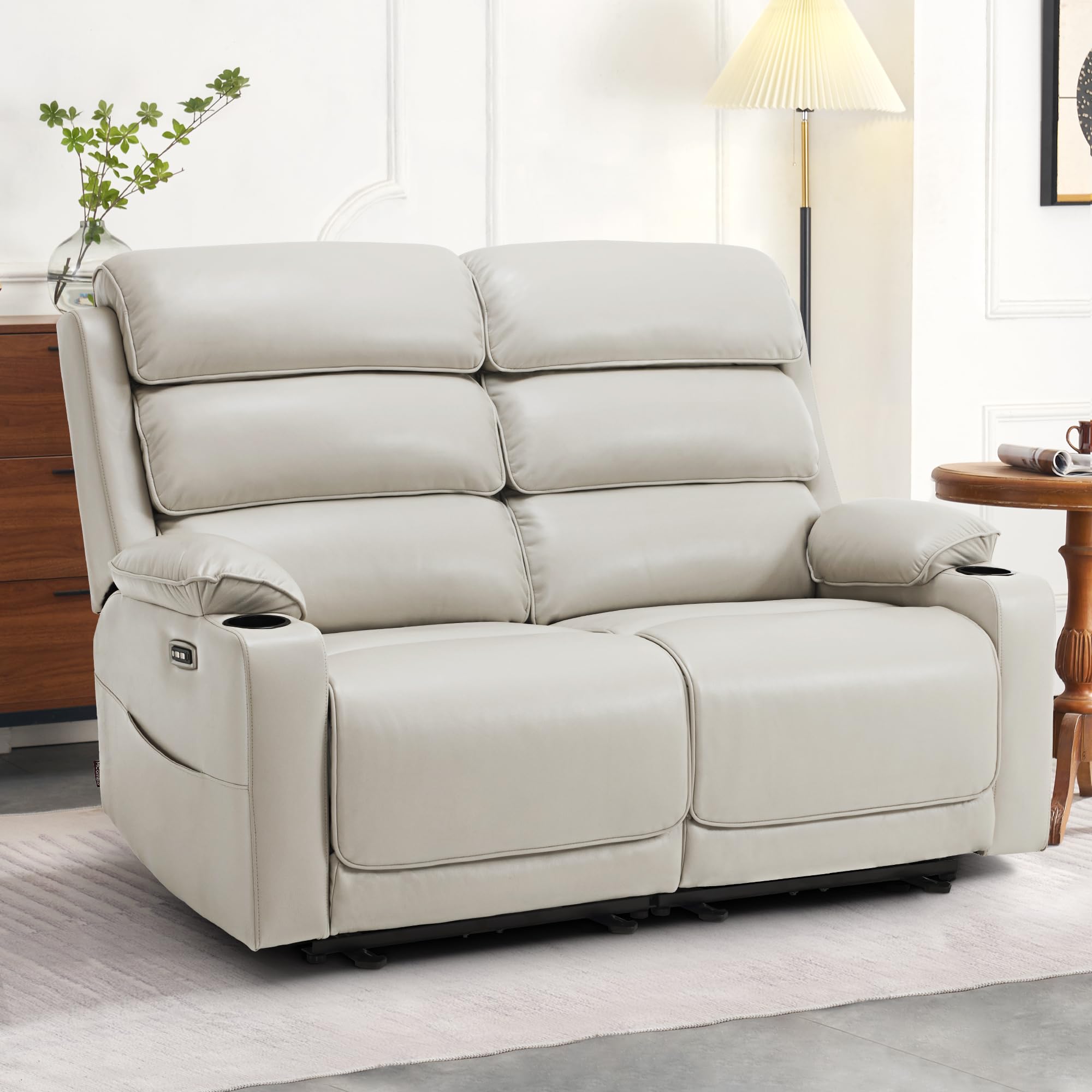 63.4" Oversized Reclining Loveseat with Heat and Massage