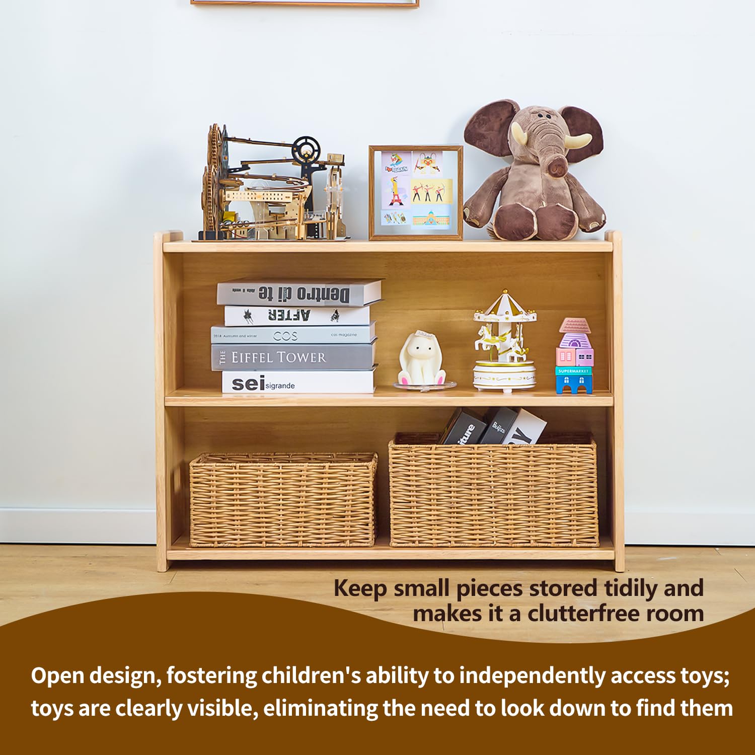 2-Tier Montessori Bookshelf