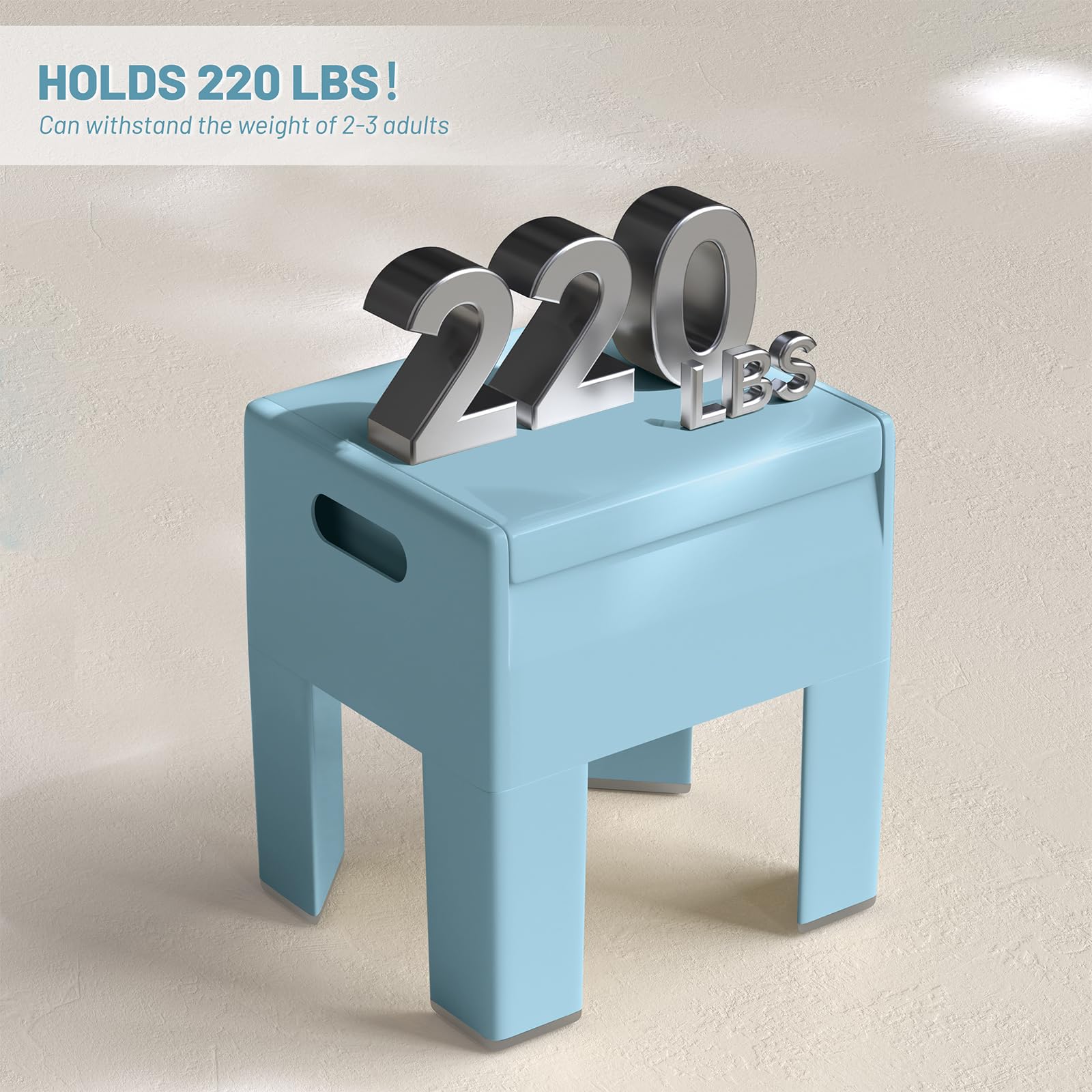 Modern Plastic Nightstand with Storage