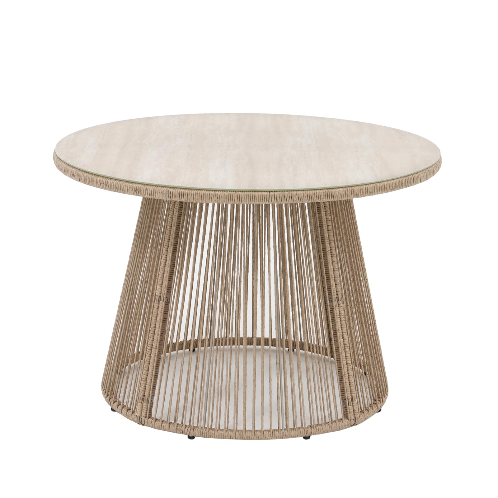 43" Round Outdoor Dining Table for 4