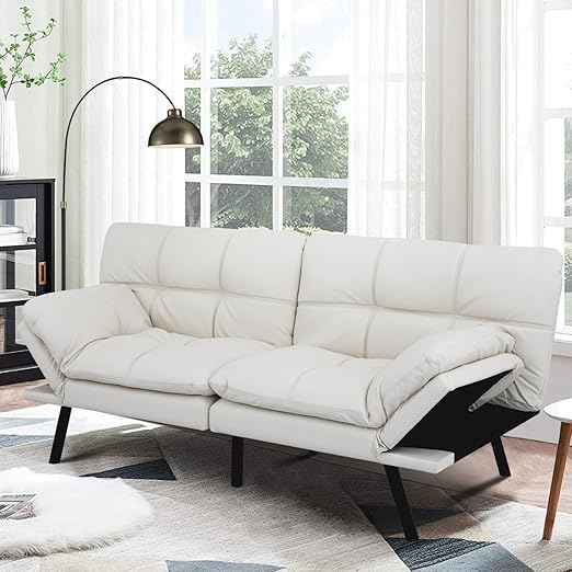 Memory Foam Futon Sofa Bed Convertible Couch