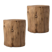 Concrete Stump Side Table Set of 2
