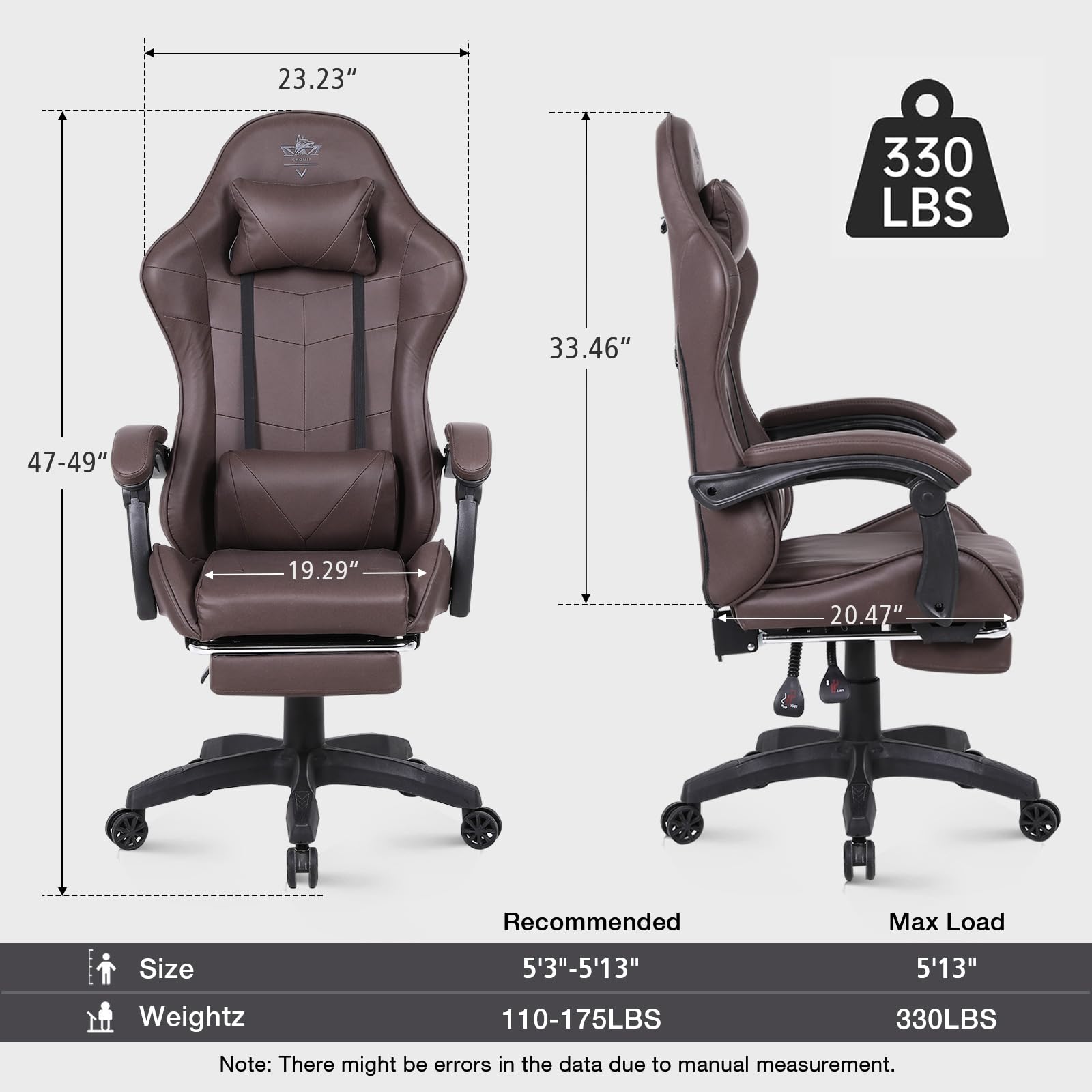 Ergonomic High-Back Office Chair with Lumbar Support