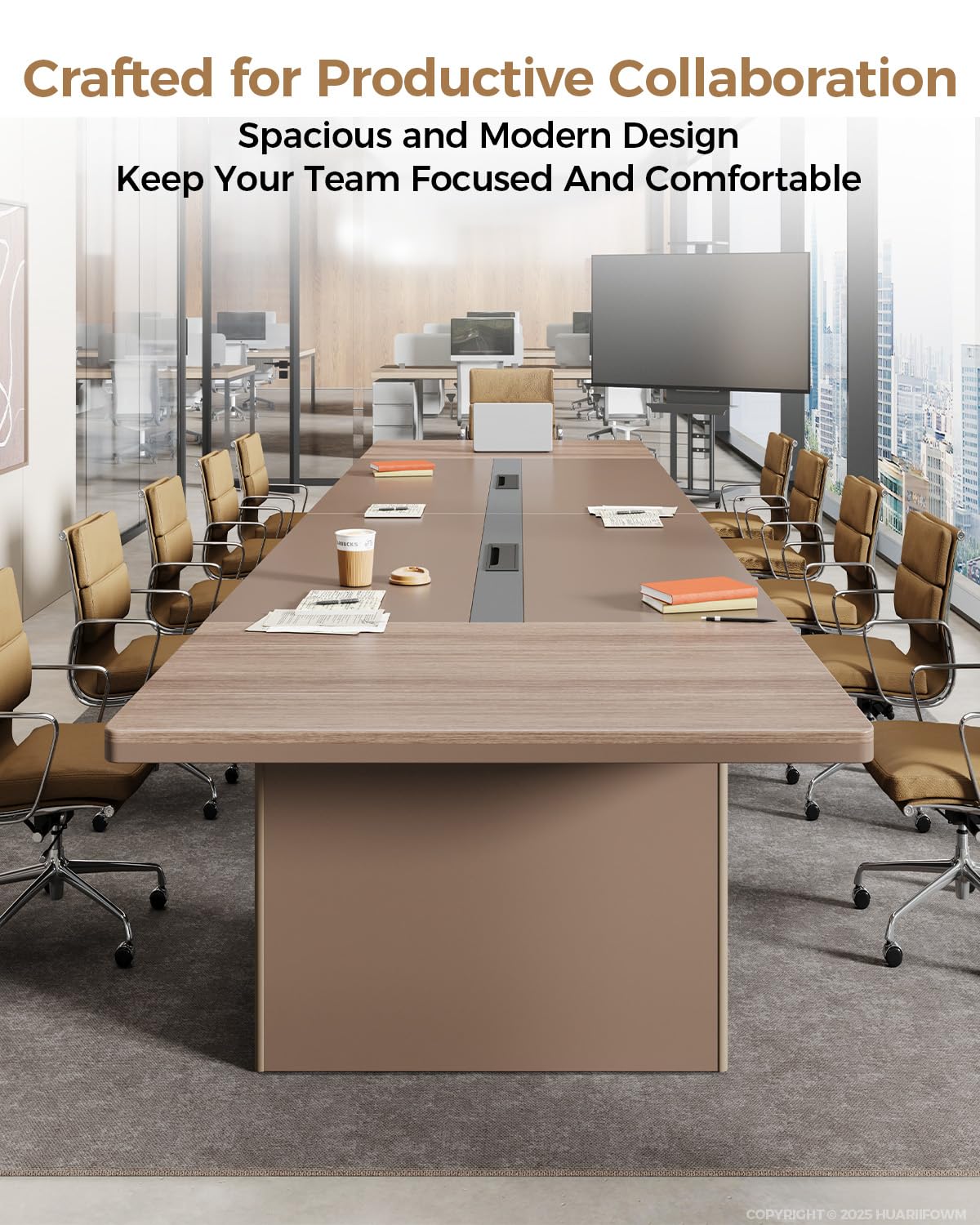 142" Conference Table for 10-12 People