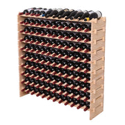 120 Bottle Pine Wood Wine Rack