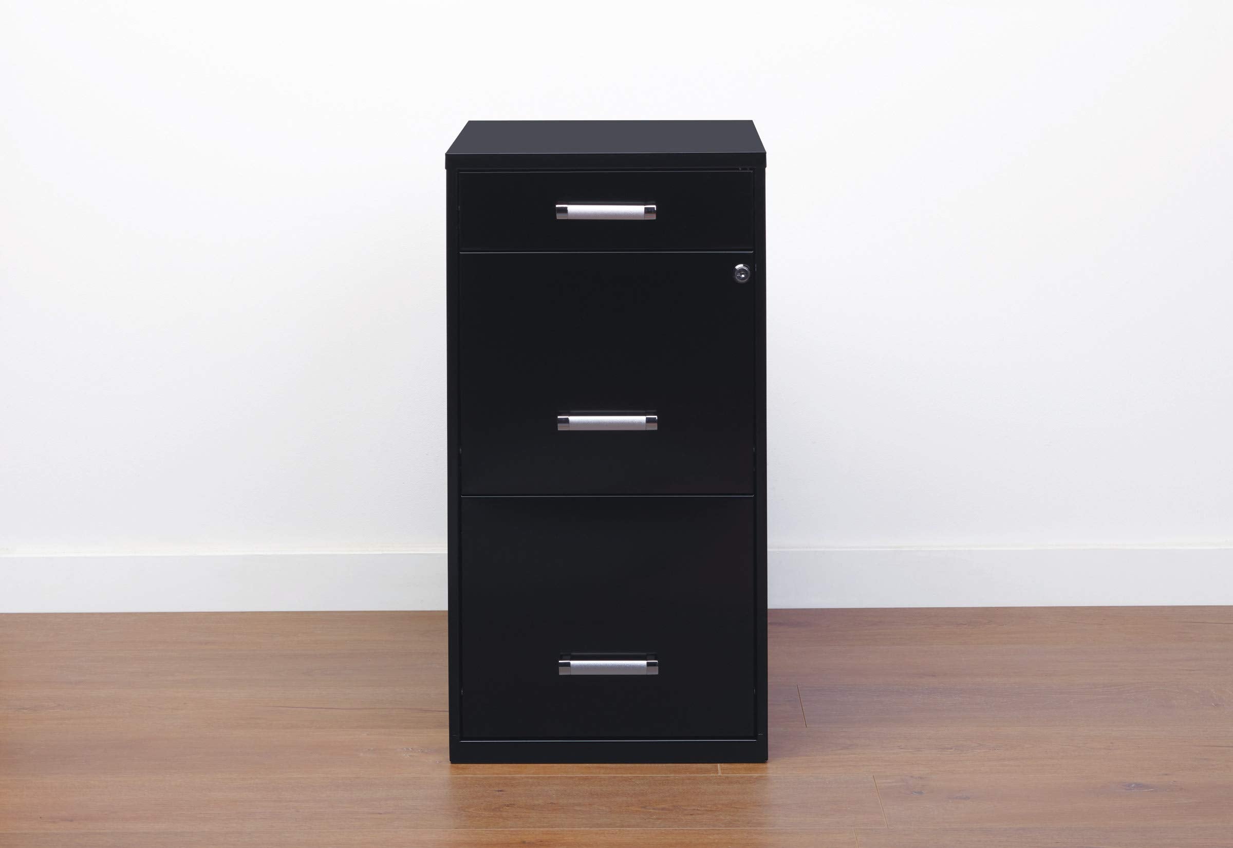 3-Drawer Metal File Cabinet with Lock
