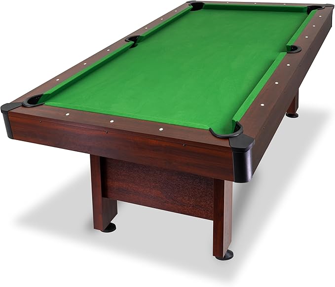 7 ft Pool Table with Wood Finish