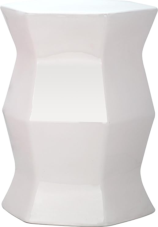 Modern Hexagon Ceramic Garden Stool