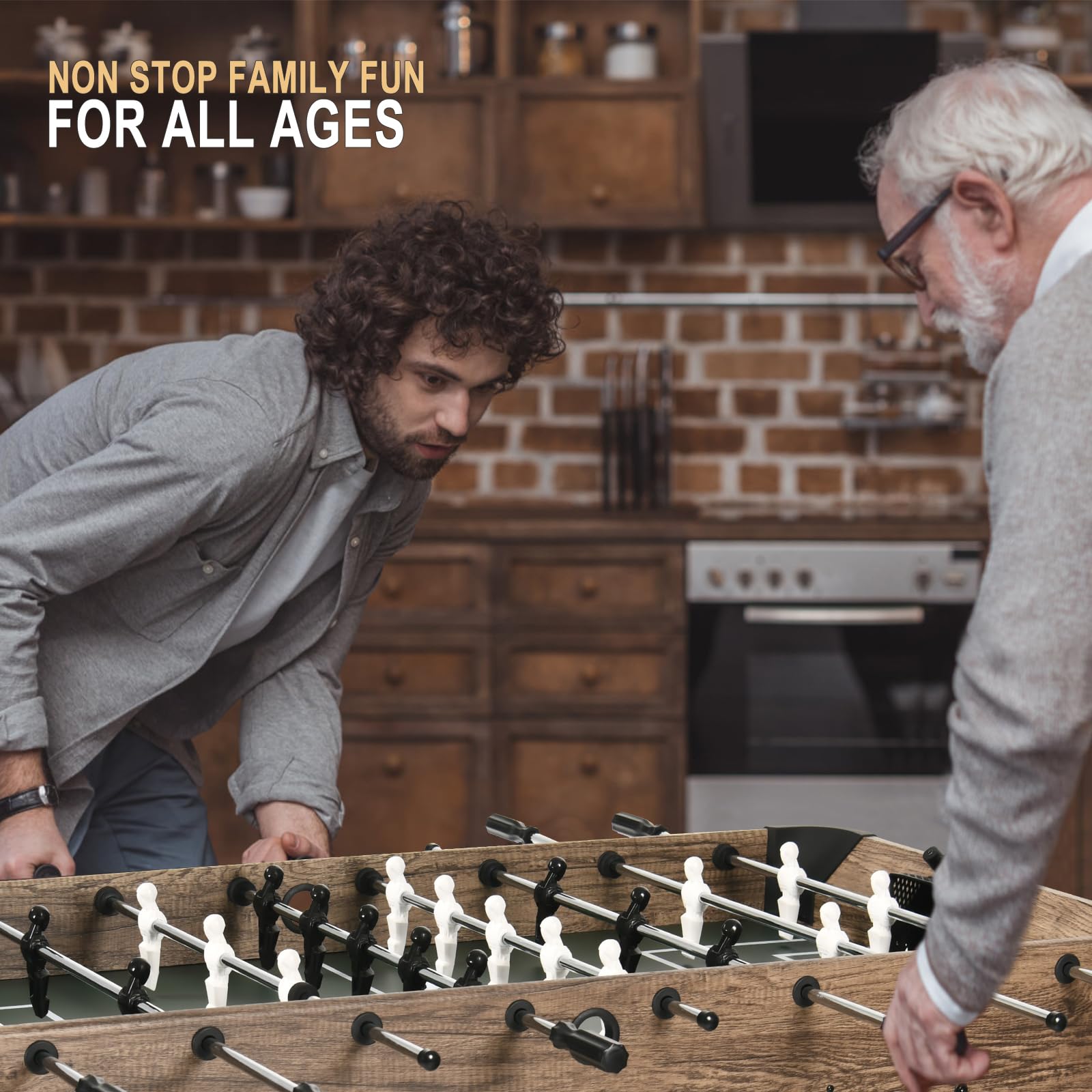 54" Full Size Foosball Table for Adults & Kids