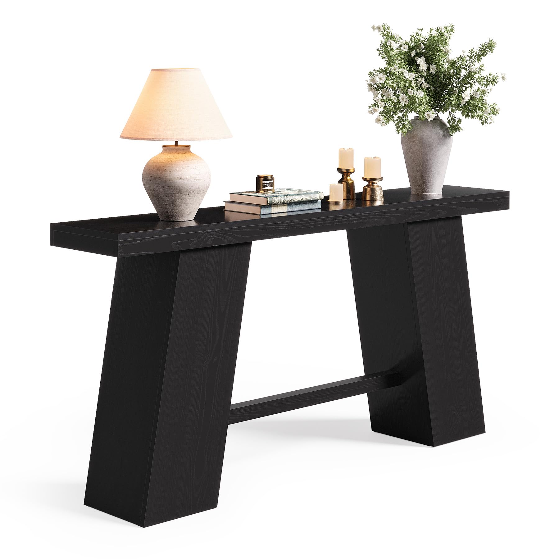 Console Table 70.8 Inch Long Black