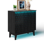 LED Sideboard Buffet Cabinet with Adjustable Shelf