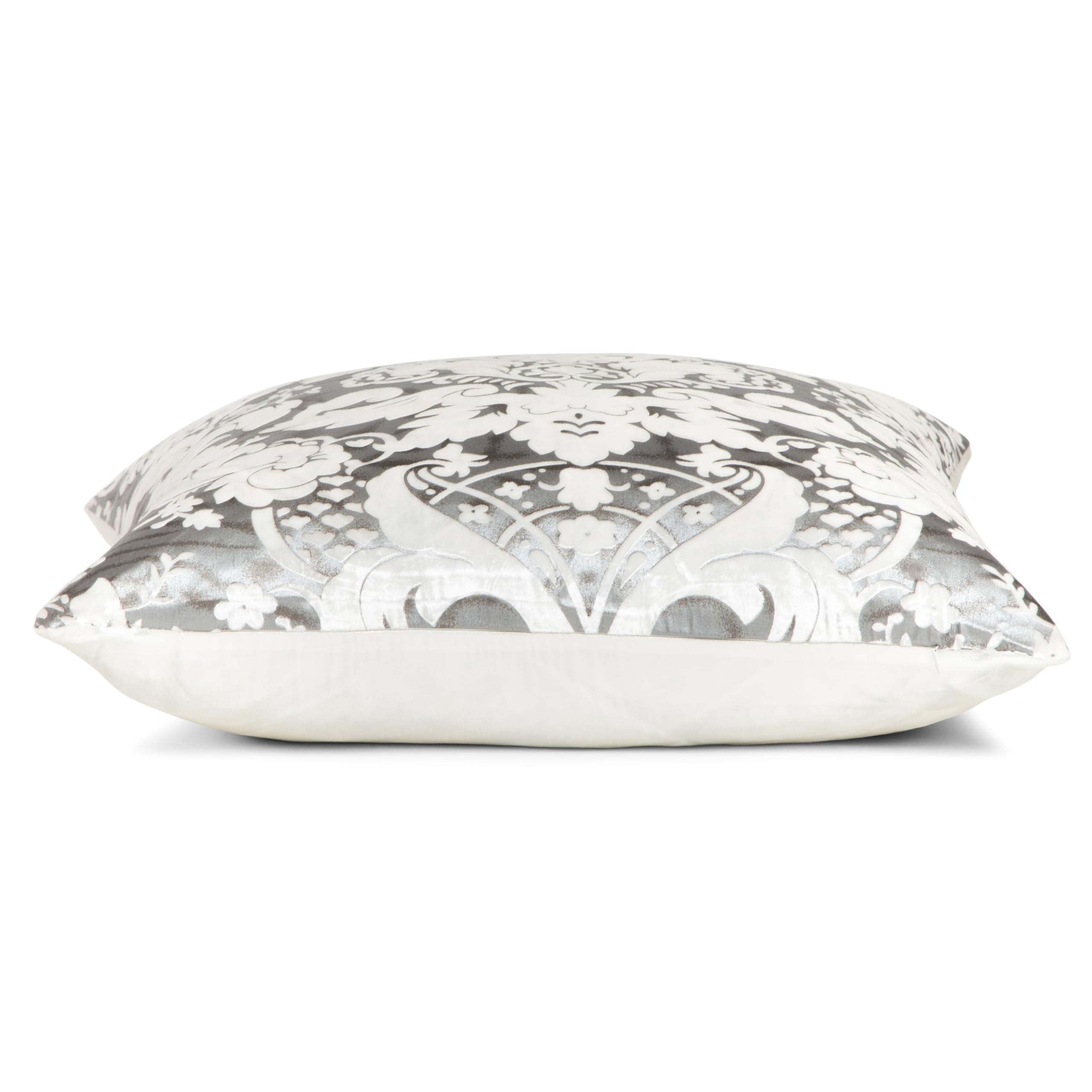 Metallic Embossed Velvet Throw Pillow Set 24x24