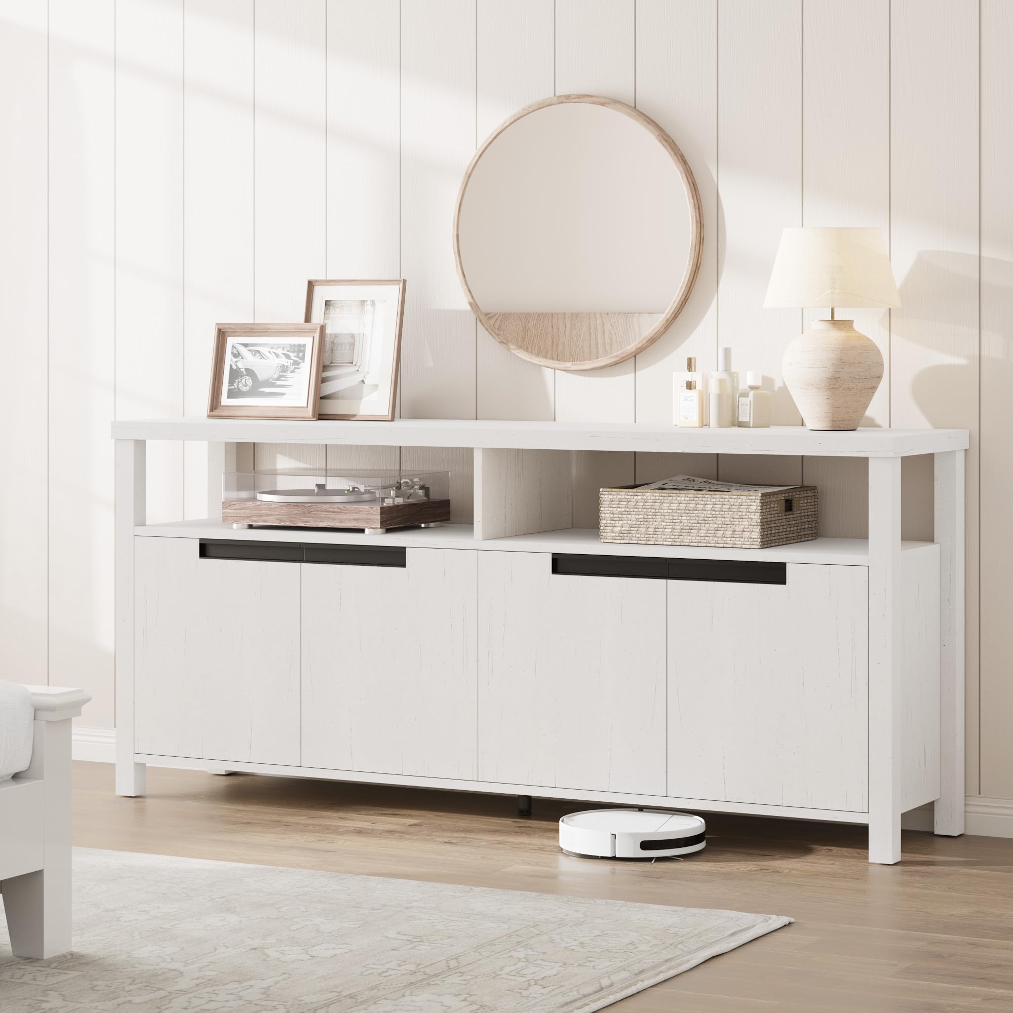 63" Farmhouse TV Stand for TVs Up to 65 Inches