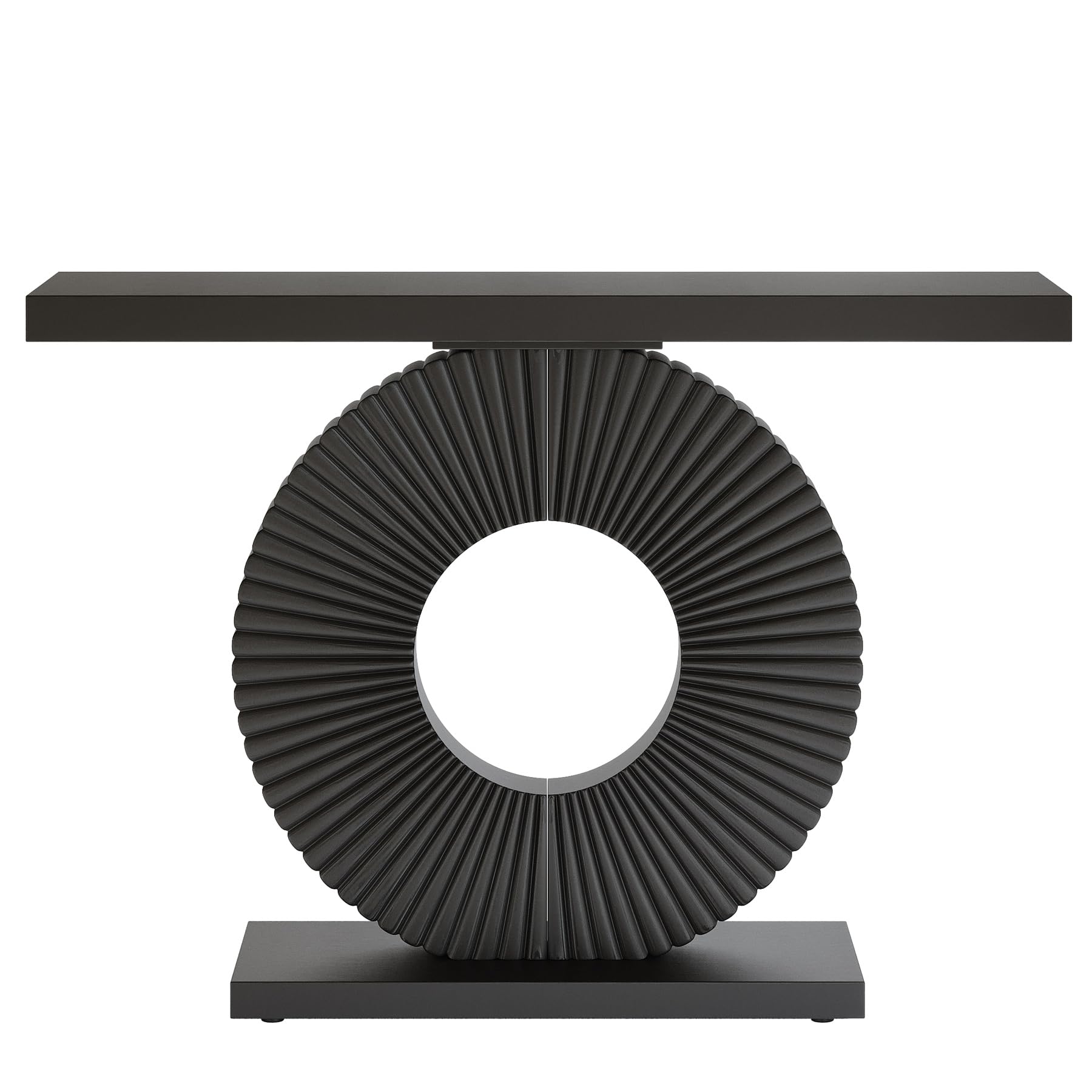 Modern Entryway Console Table with Geometric Base