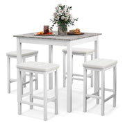 5-Piece Counter Height Dining Set with Bar Stools