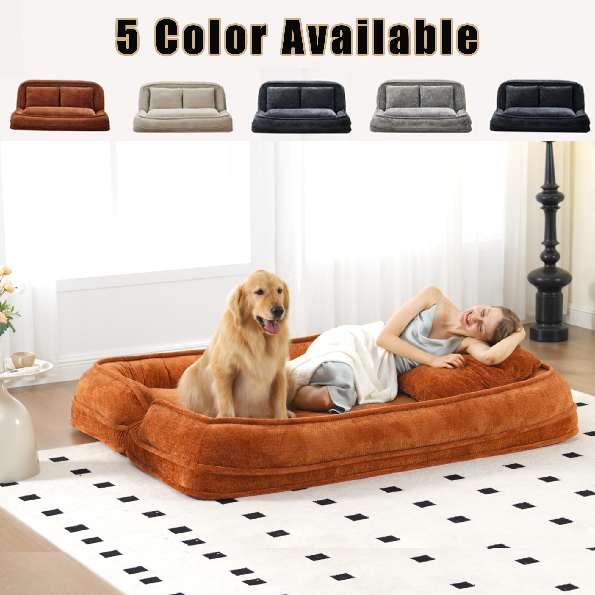 Adjustable Floor Couch Loveseat with Pillow