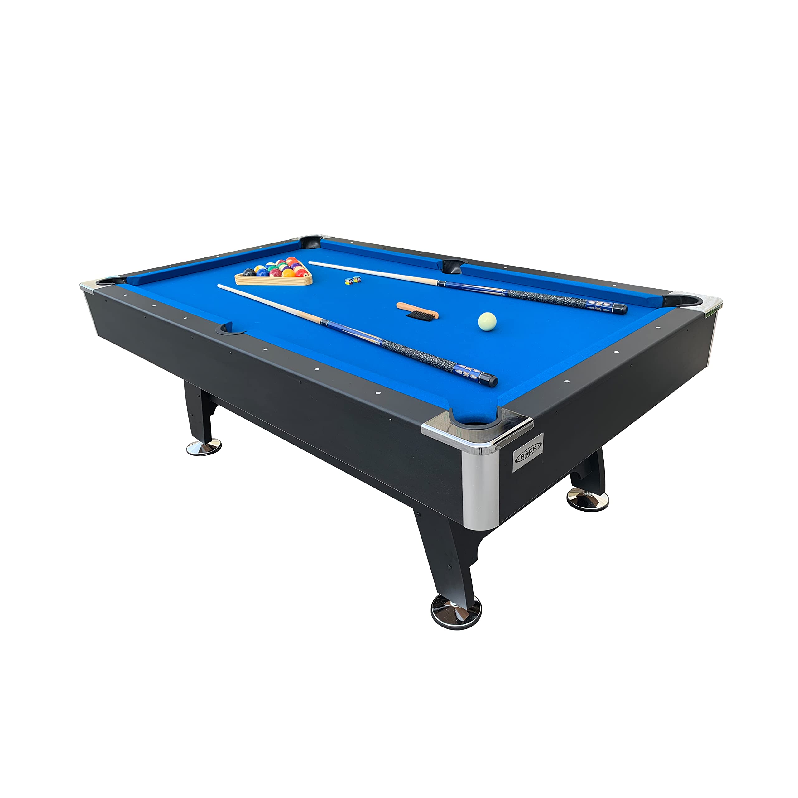 7-Foot Tournament Billiard Pool Table Blue Felt
