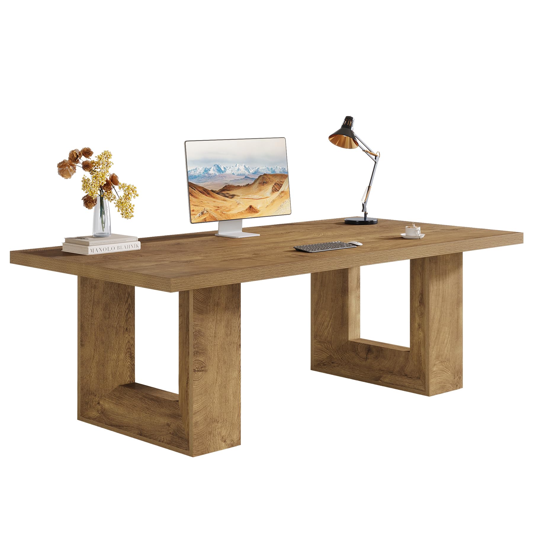 Large Farmhouse Executive Desk 63 Inch