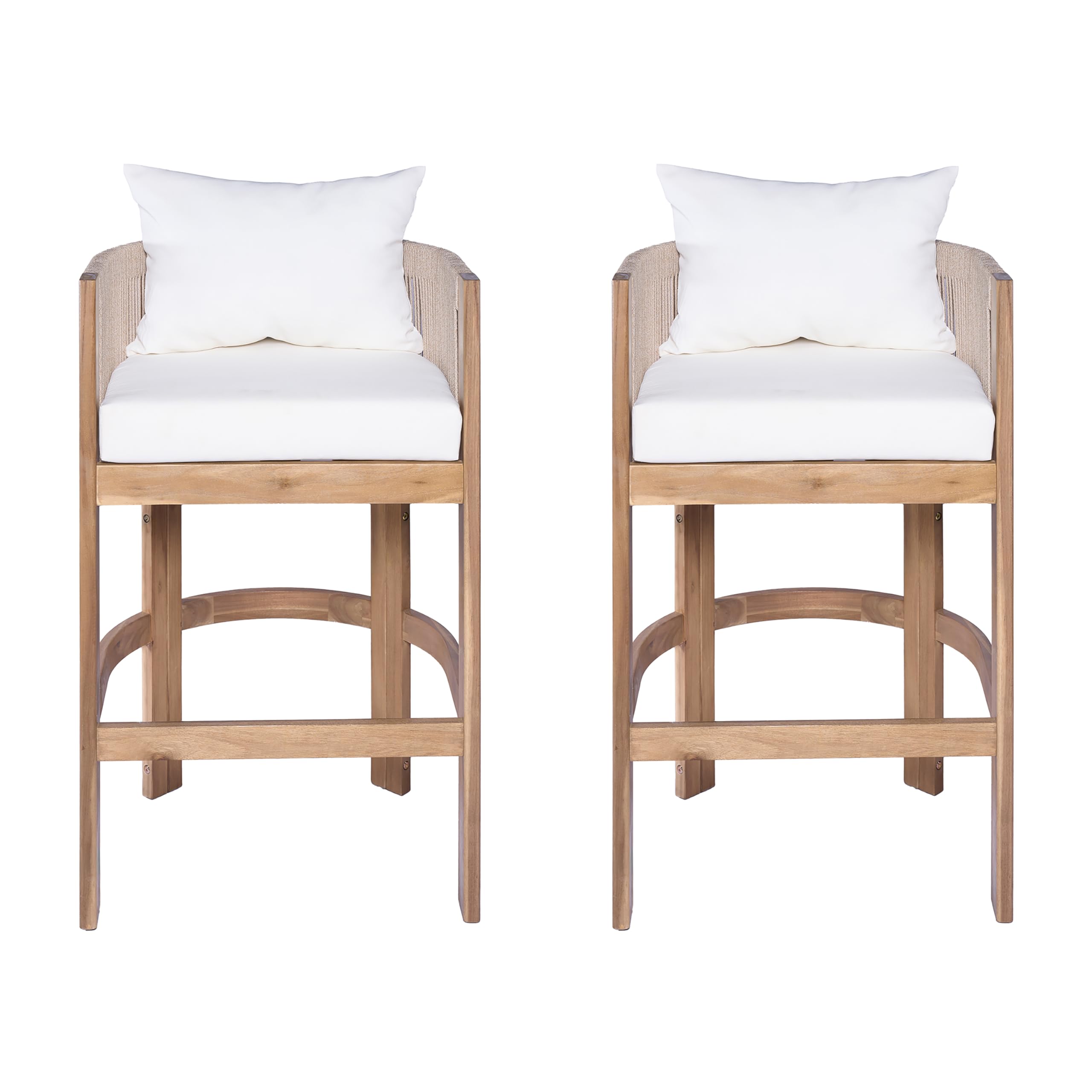 Outdoor Counter Height Bar Stools Set of 2