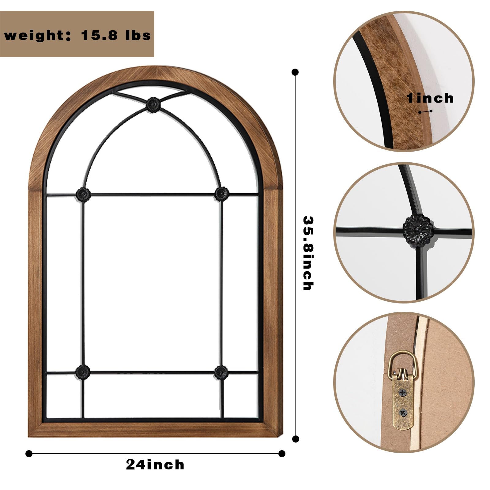 Arched Mirror Wall Decor