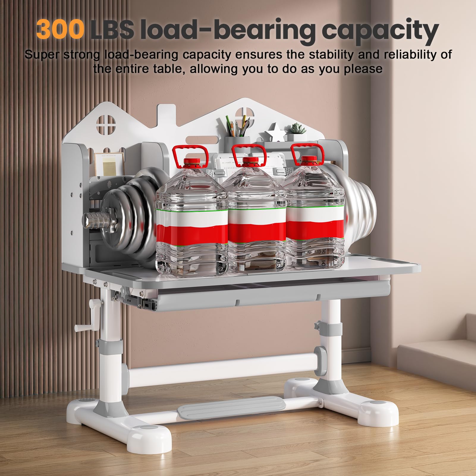 Kids Desk and Chair Set - Height Adjustable Ergonomic Study Desk