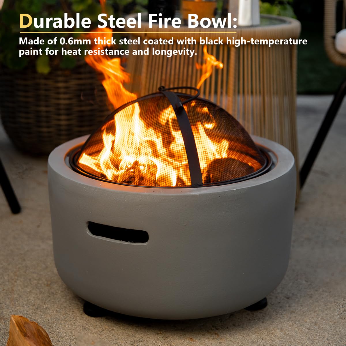 18" Round Concrete Fire Pit
