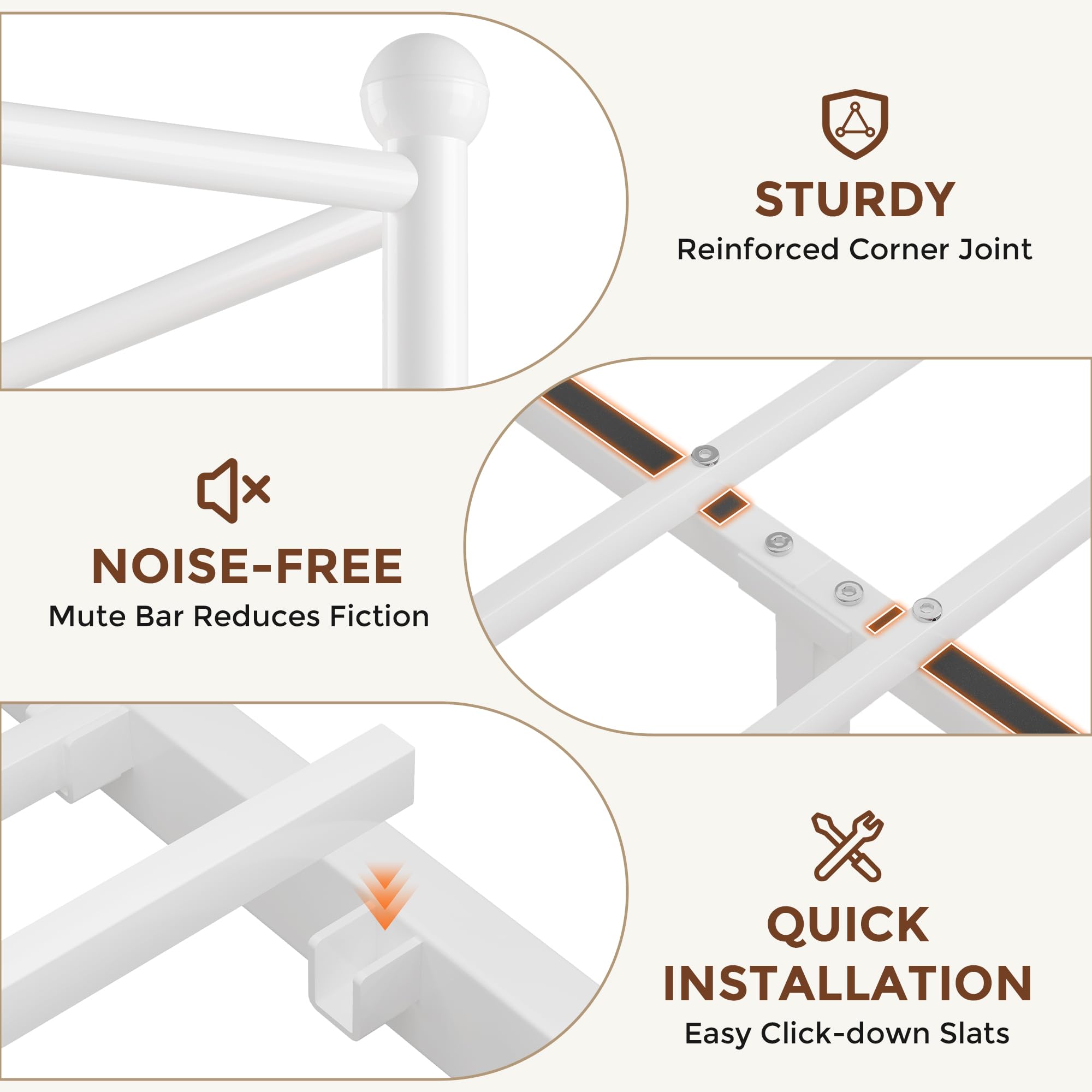 Full Velvet Upholstered LED Canopy Bed Frame with 2 Storage Drawers and Charging Station, Crown Headboard with Bookshelf, Two-Use Princess Platform Bed with 4 Removable Posts,Metal Slats Support-Beige