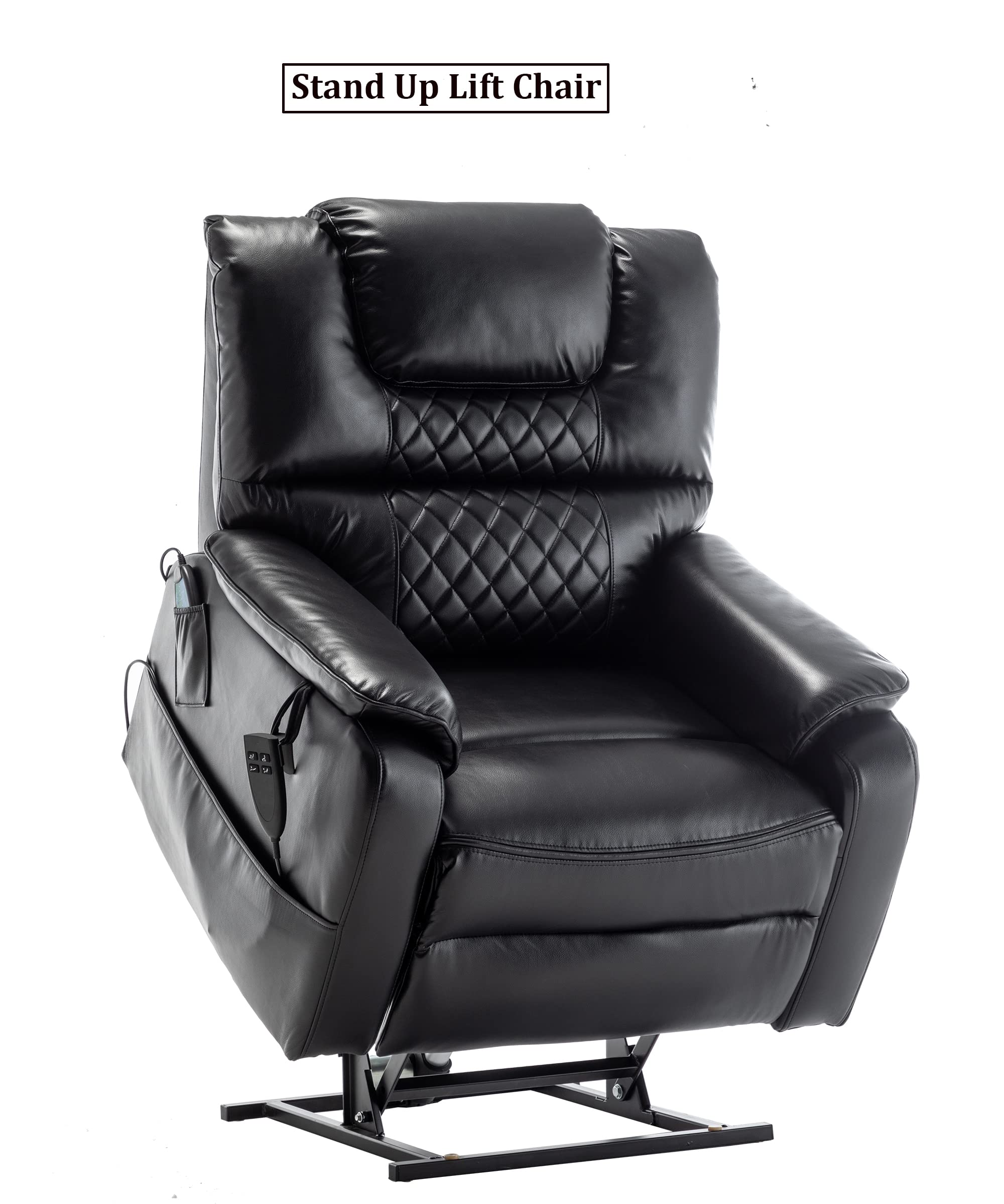 Dual Motor Lift Chair with Massage and Heat - 400lbs Capacity