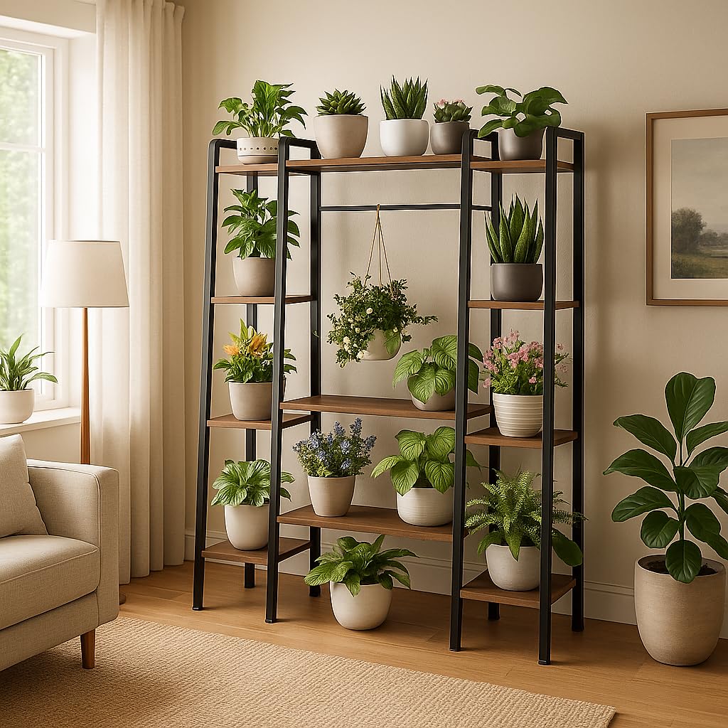 12 Tier Plant Stand with LED Grow Lights