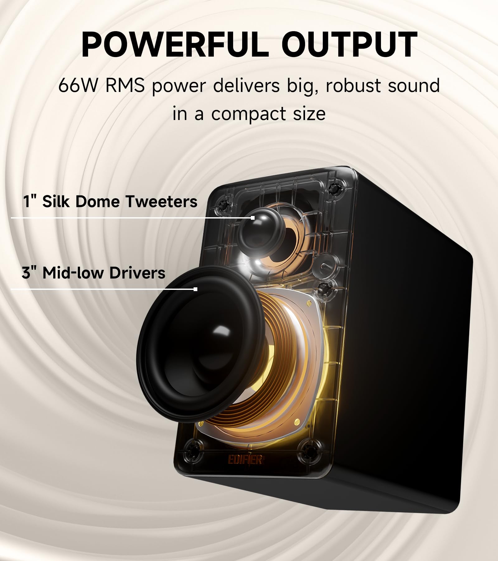 M60 Bluetooth Desktop Speakers with Hi-Res Audio