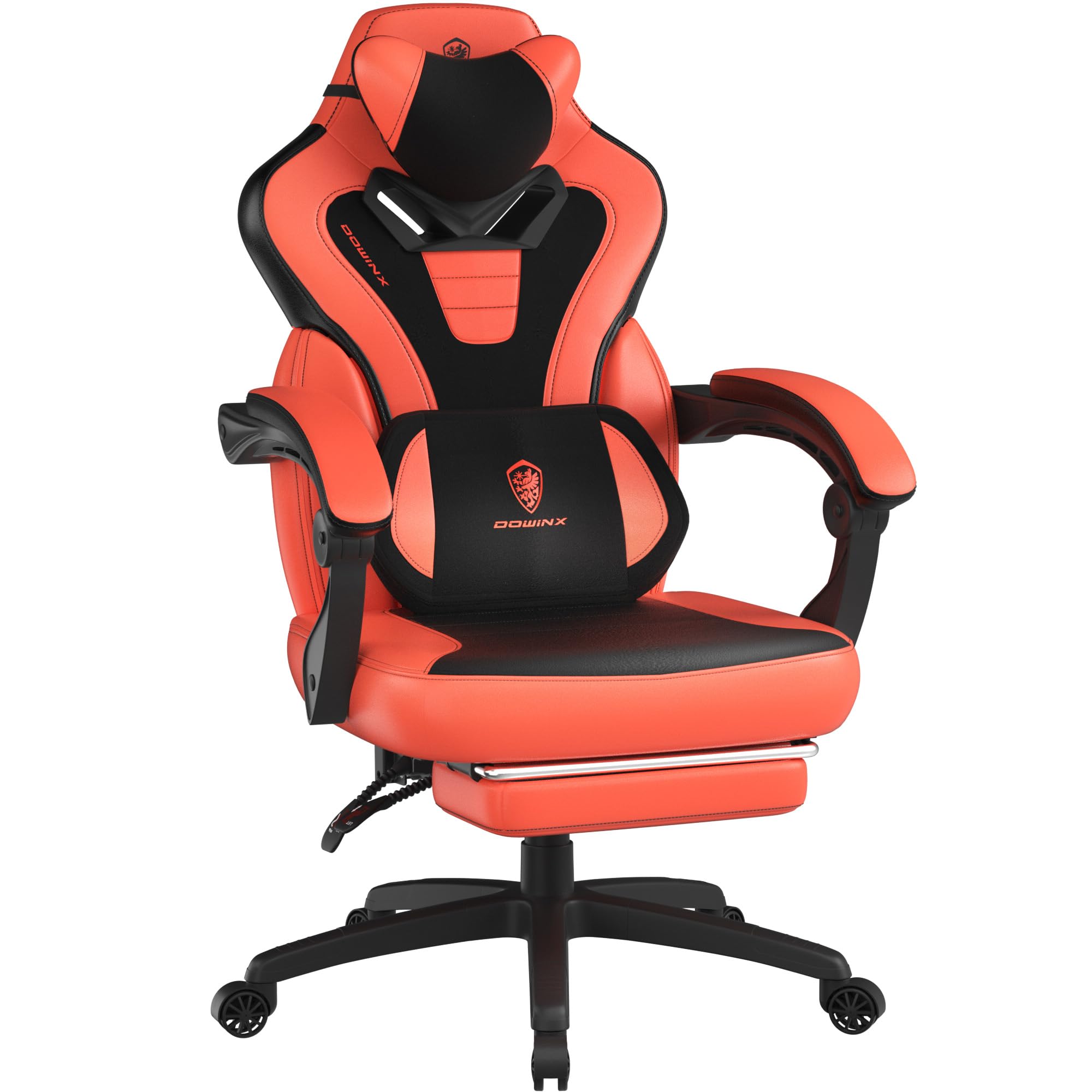 Gaming Chair with Footrest and Massage