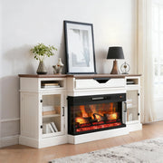 36 Inch 3-Sided Electric Fireplace Insert with Remote Control