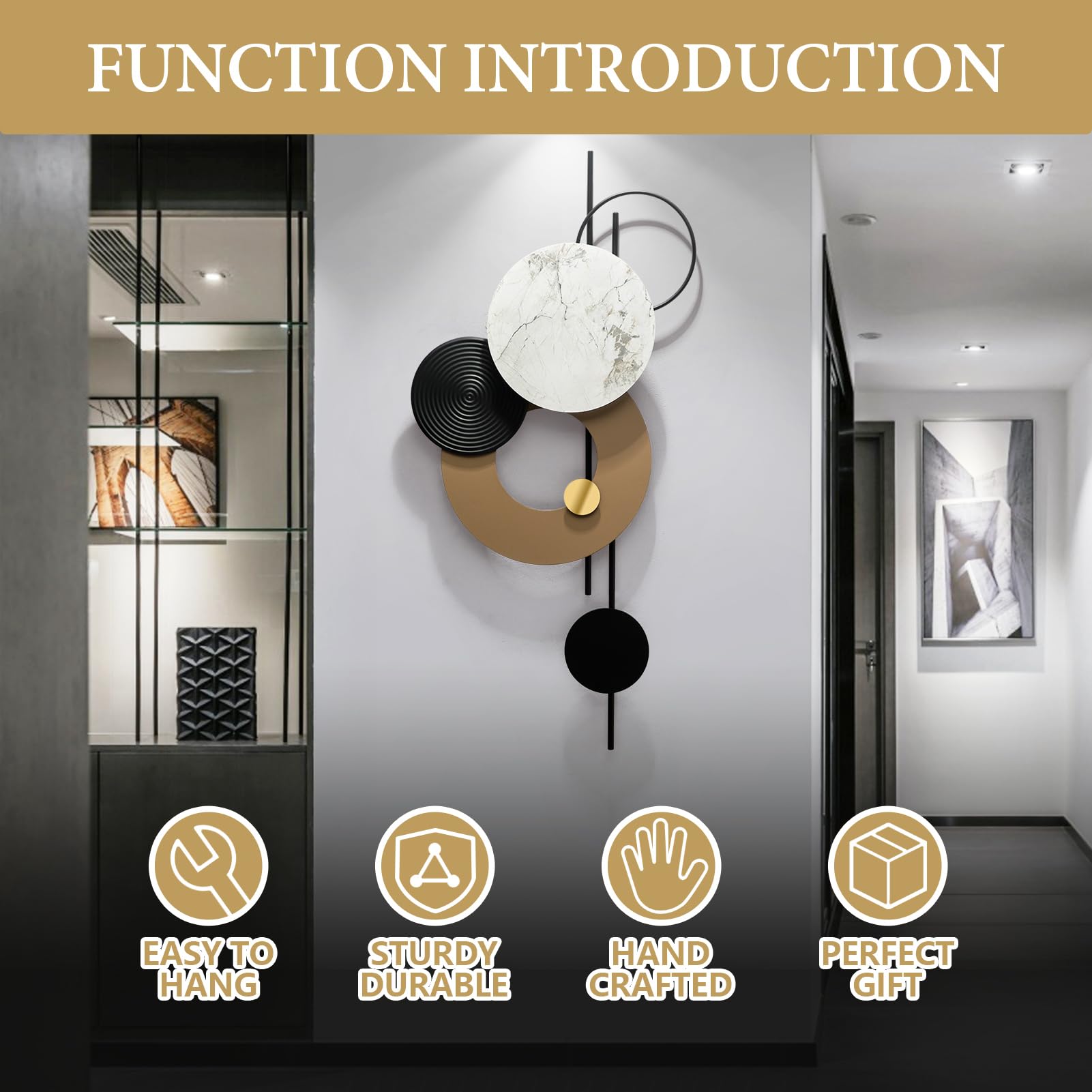 Large Metal Wall Decor 3D Sculpture