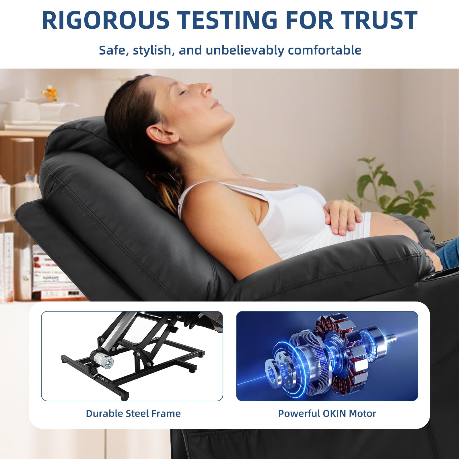 Power Lift Recliner Chair with Massage and Heat
