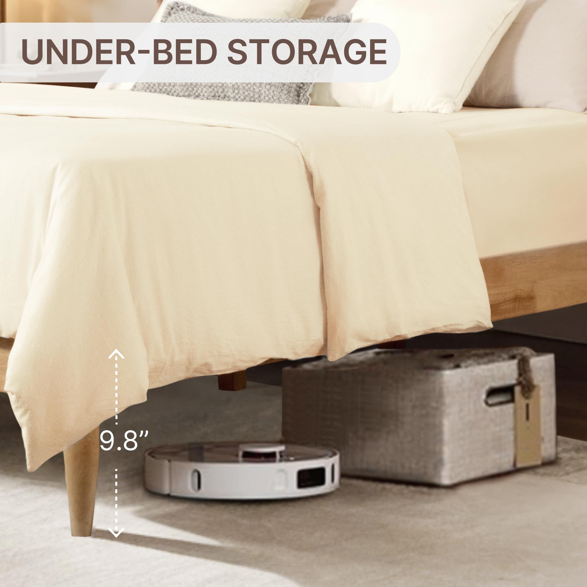 3 Piece Bedroom Set with Upholstered Headboard