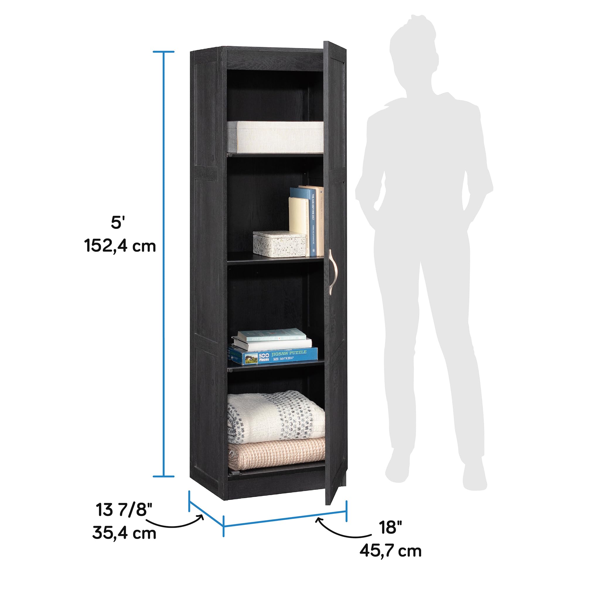 Tall Storage Cabinet with Adjustable Shelves
