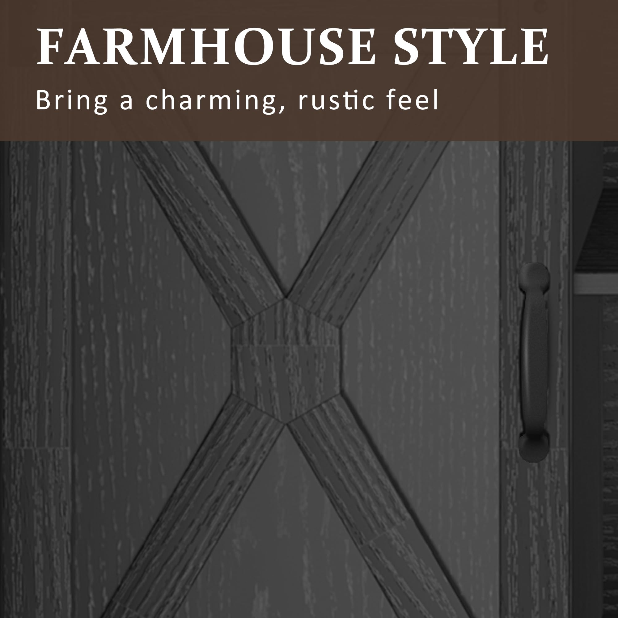 Farmhouse TV Stand with Sliding Barn Door for TVs up to 65 Inch