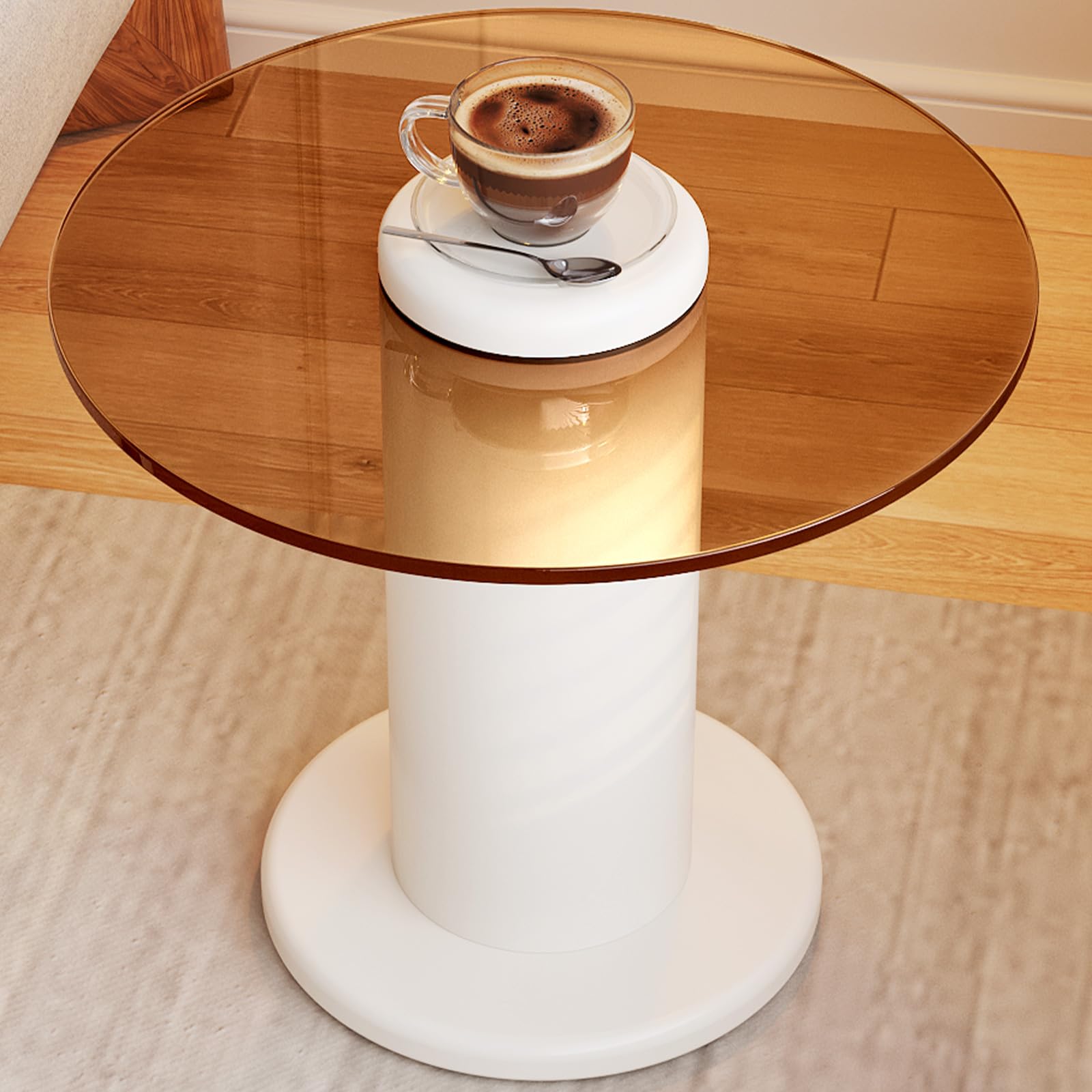 Round Nesting Coffee Table Set of 2
