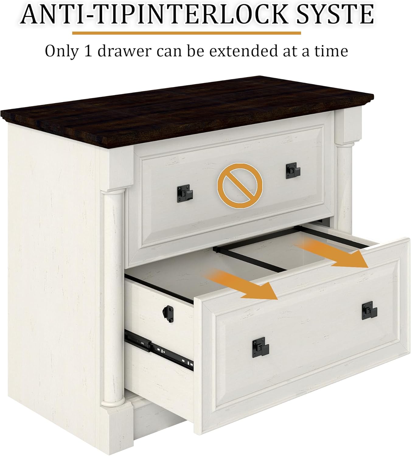 2 Drawer Lateral File Cabinet