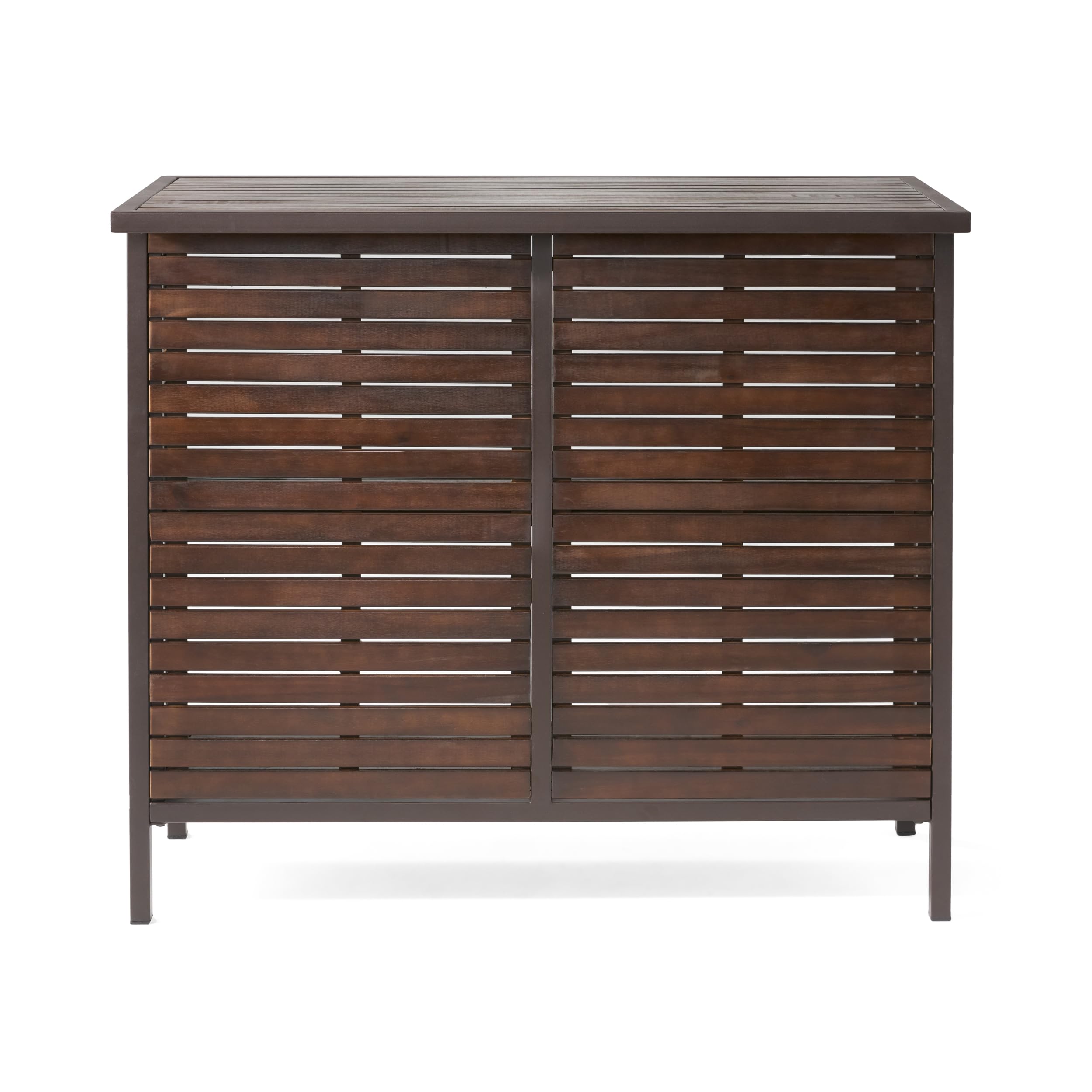 Acacia Wood 3 Piece Bar Set with Storage