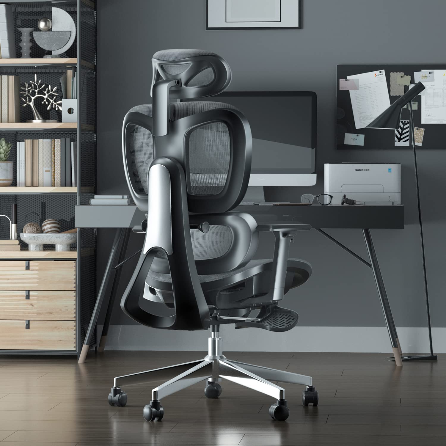 Ergonomic Office Chair Big and Tall with Adjustable Lumbar Support