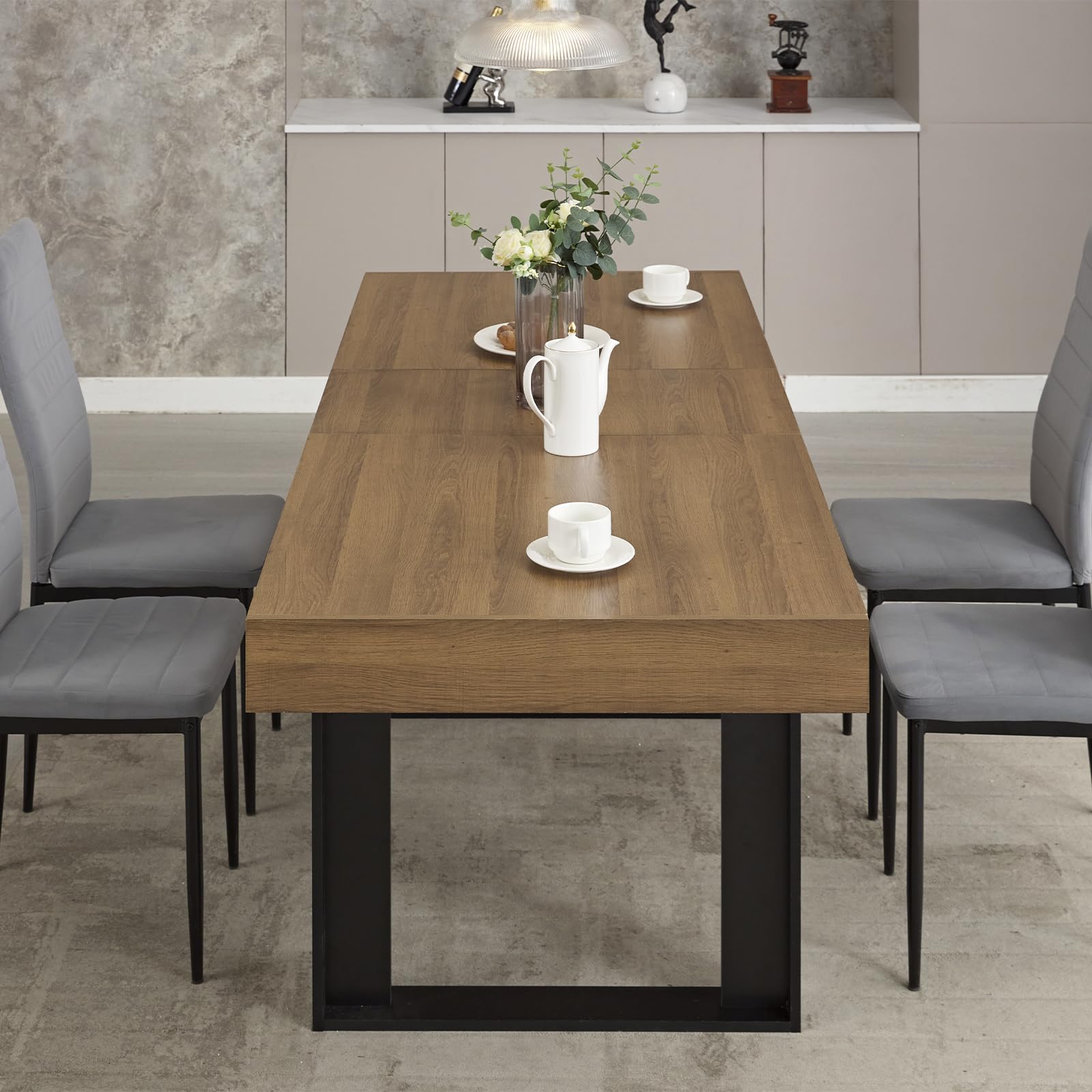 Extendable Dining Table 63-79 Inches