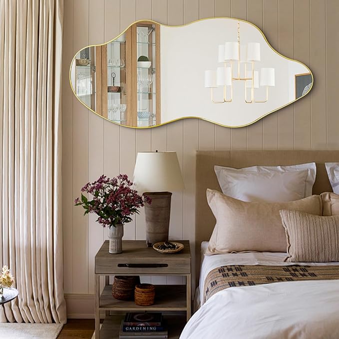 Irregular Wall Mirror 59x30 Large Asymmetrical Full Length