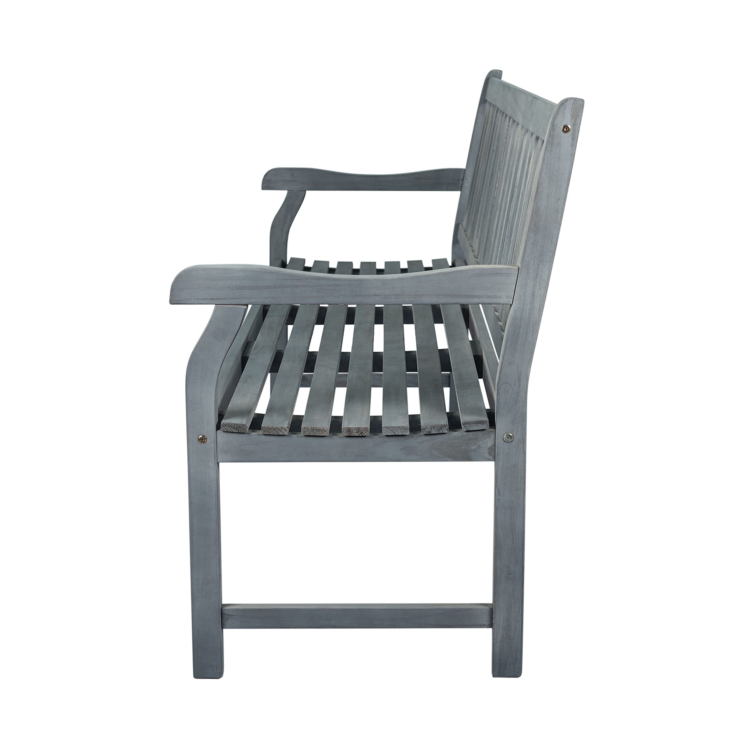 Laurel 59" 3-Seat Acacia Wood Garden Bench
