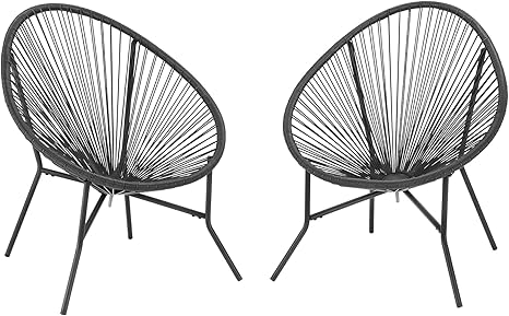 2 Piece Outdoor Acapulco Chair Set Green
