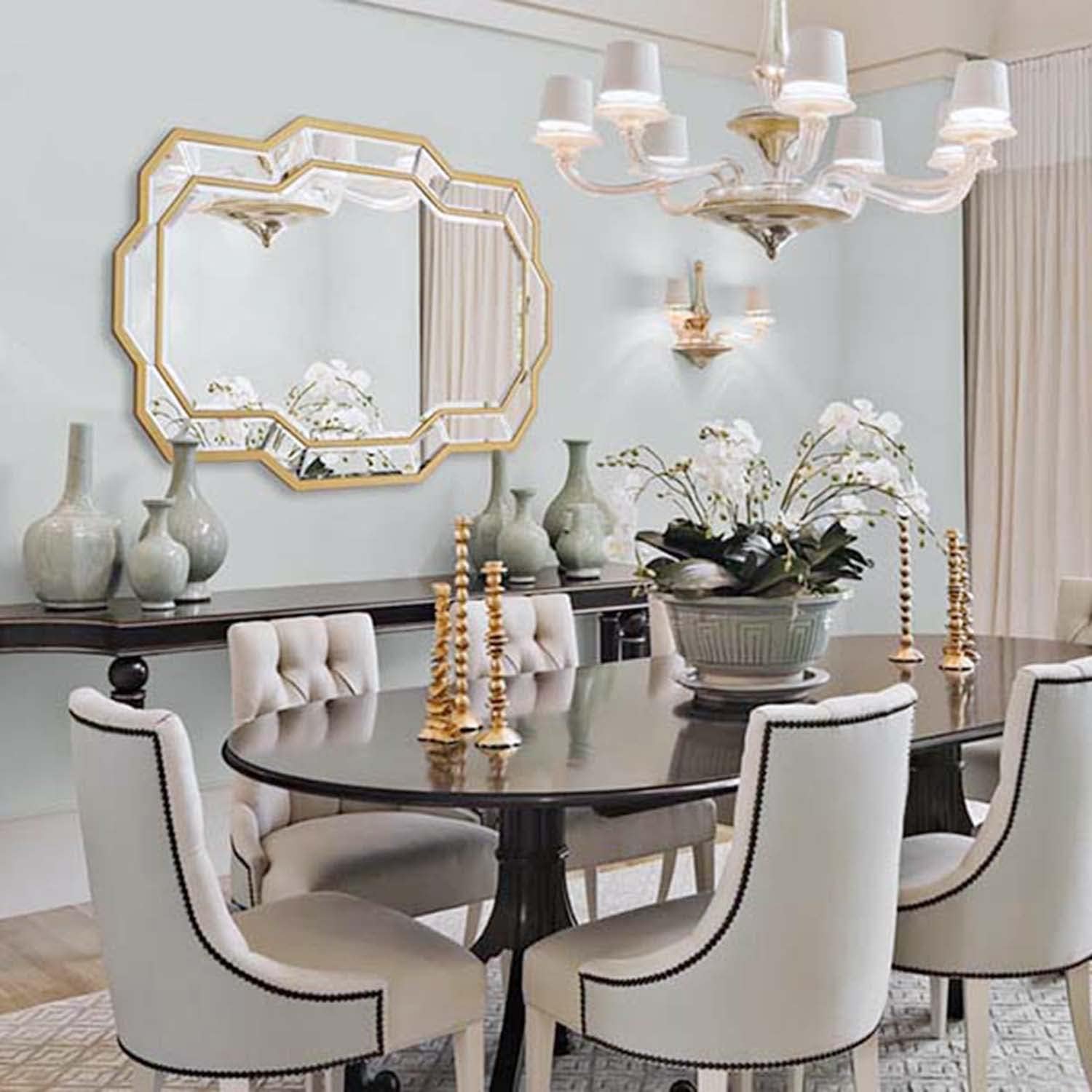 36x24 Gold Beveled Wall Mirror
