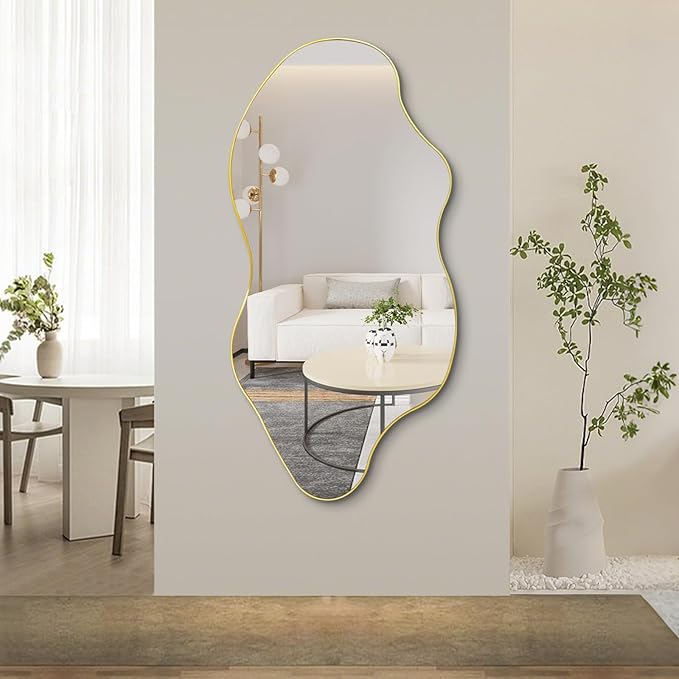 Irregular Wall Mirror 59x30 Large Asymmetrical Full Length