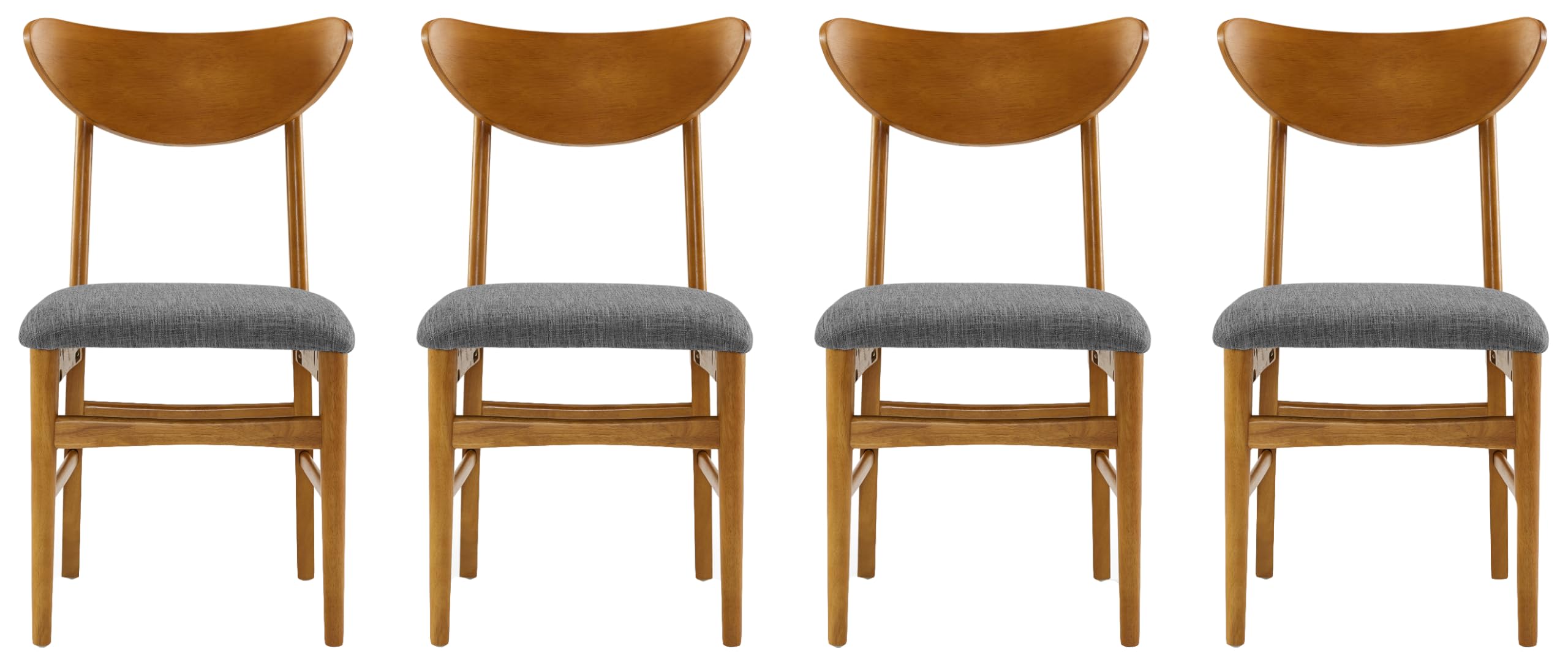 Landon Mid Century Modern Wood Dining Chairs Set of 4