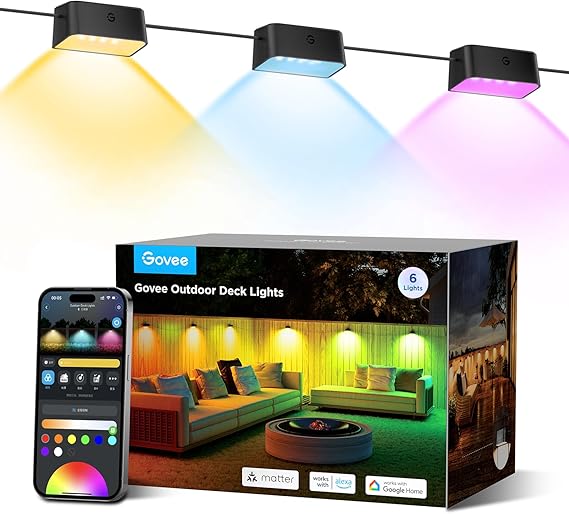 RGBWIC Outdoor Deck Lights 12-Pack